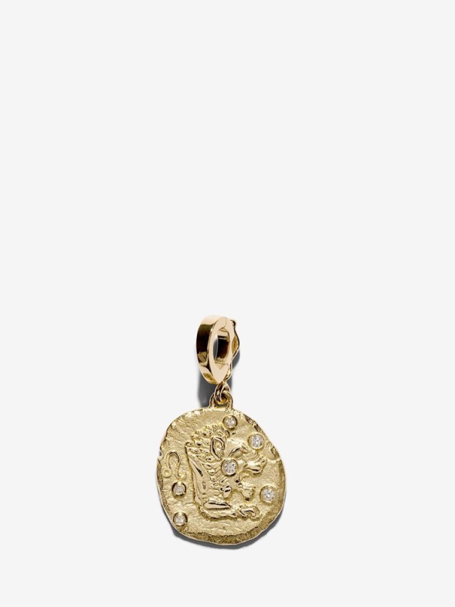 Jewelry Azlee | Of The Stars Leo Small Coin Charm