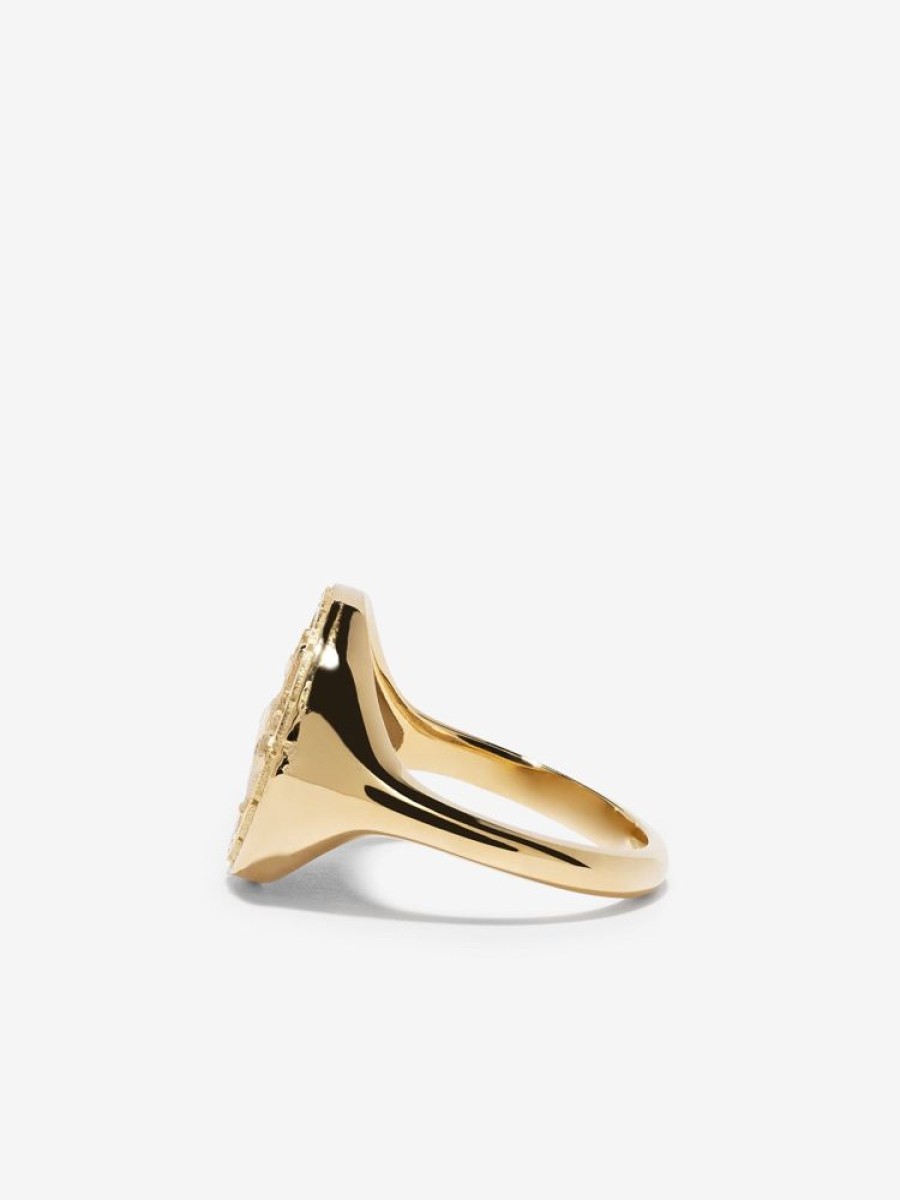 Jewelry Azlee | Compass Signet Coin Ring