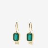 Jewelry Azlee | Emerald And Baguette Earrings