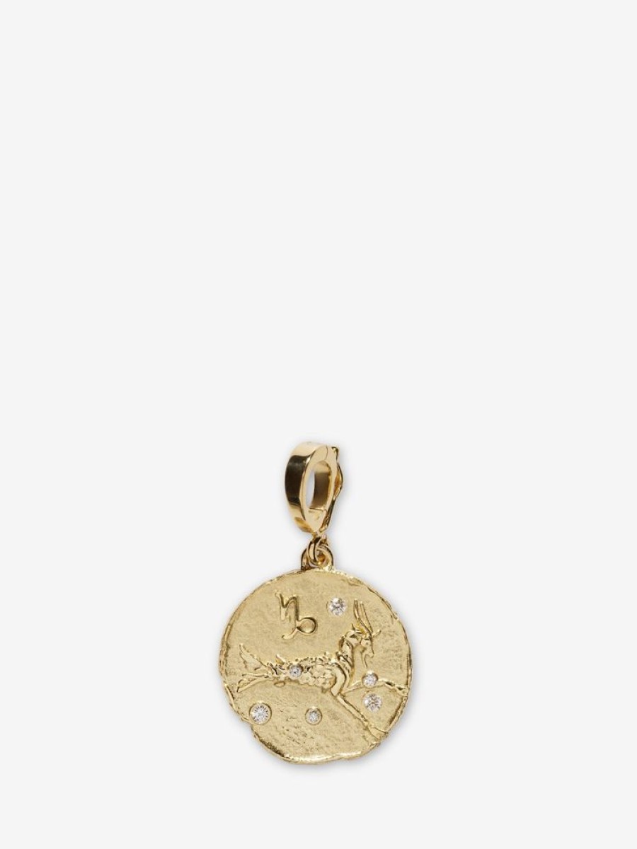 Jewelry Azlee | Of The Stars Capricorn Small Coin Charm