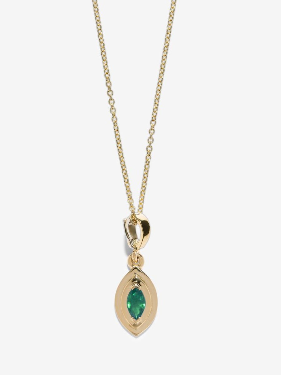 Jewelry Azlee | Emerald Marquise Charm