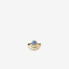 Jewelry Azlee | Petite 1/2 Circle Sapphire Staircase Stud