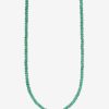 Jewelry Azlee | Small Light Green Emerald Bead Necklace