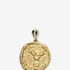 Jewelry Azlee | Karkinos Large Diamond Coin Charm