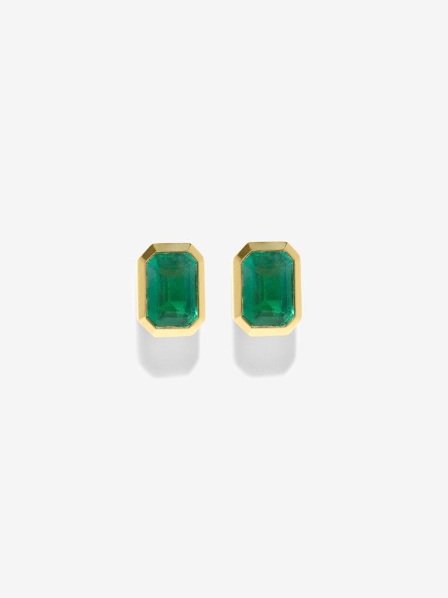 Jewelry Azlee | Rich Large Emerald Studs