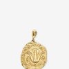 Jewelry Azlee | Of The Earth Large Diamond Coin Charm