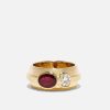 Jewelry Azlee | Ruby & Diamond Duet Ring