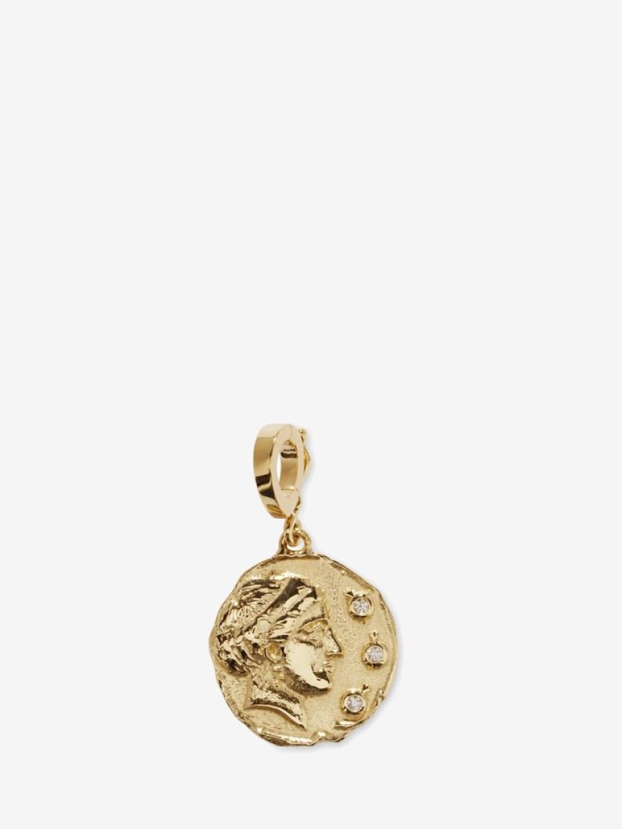 Jewelry Azlee | Goddess Of Women Small Diamond Coin