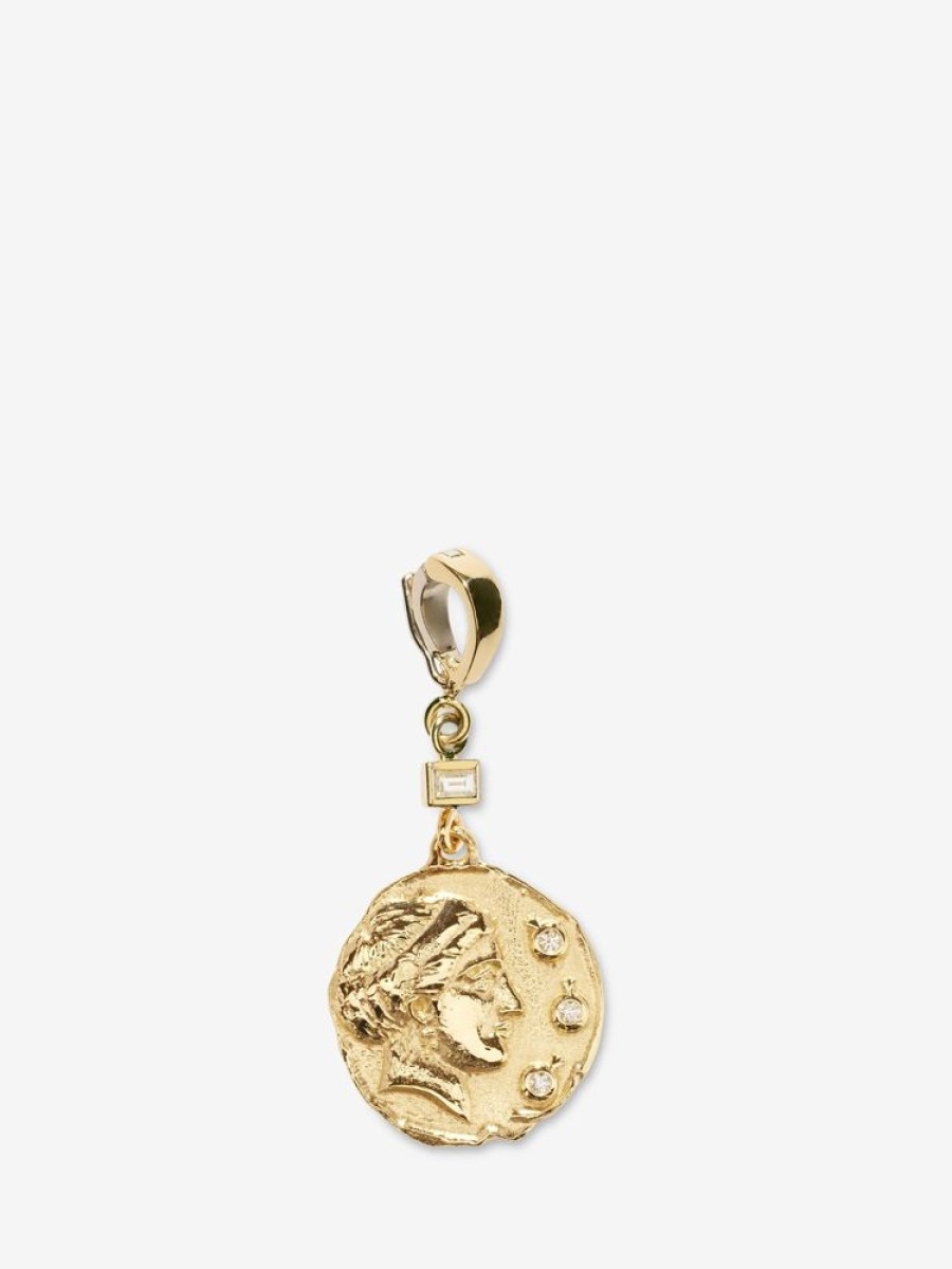 Jewelry Azlee | Goddess Of Women Small Diamond Coin