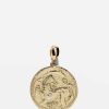 Jewelry Azlee | Lion And Dolphin Large Coin Charm