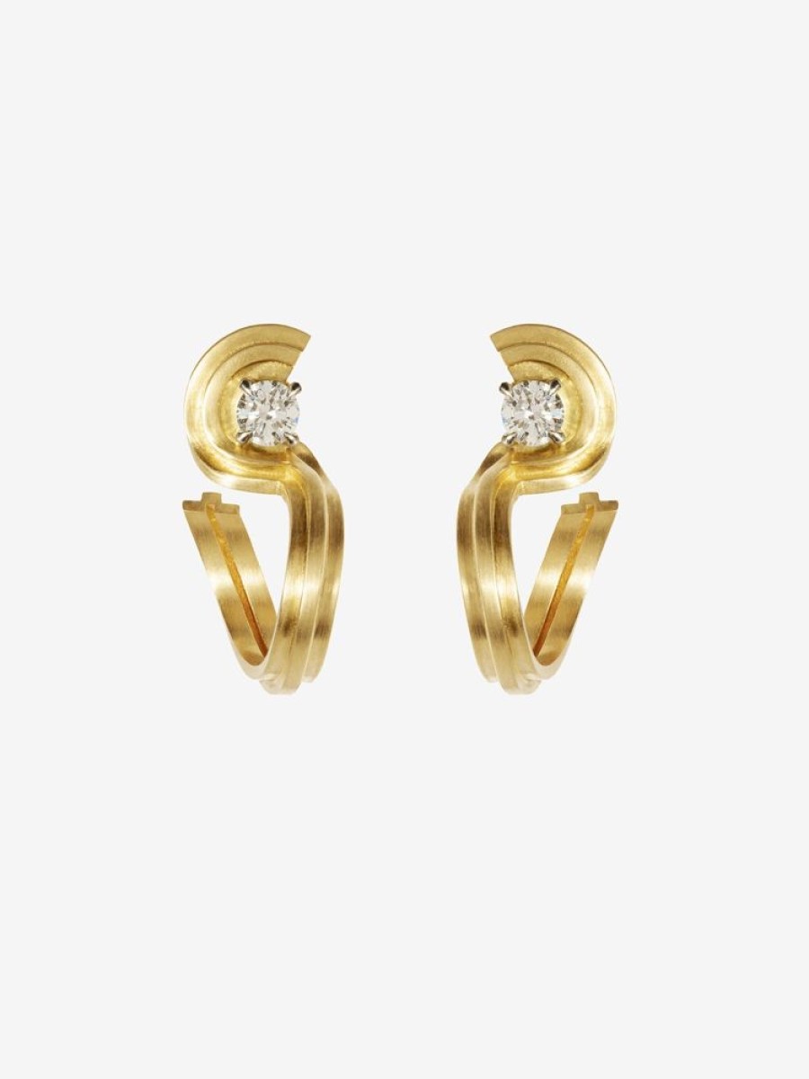 Jewelry Azlee | Ocean Diamond Hoops