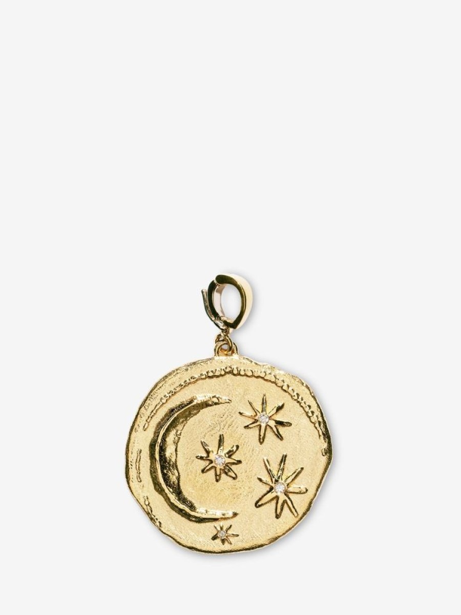 Jewelry Azlee | Cosmic Large Diamond Coin Charm