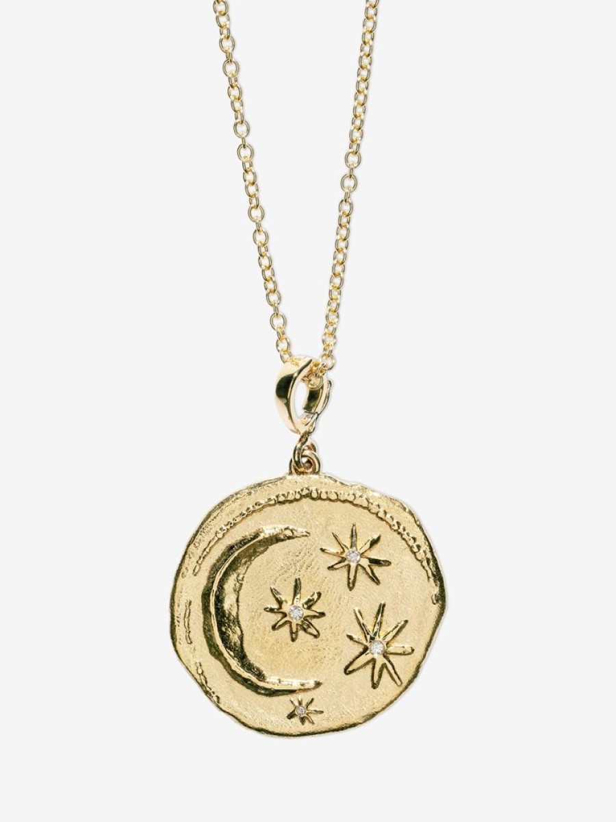 Jewelry Azlee | Cosmic Large Diamond Coin Charm