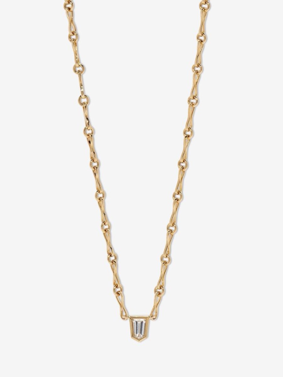 Jewelry Azlee | Bullet Diamond Handmade Chain Necklace