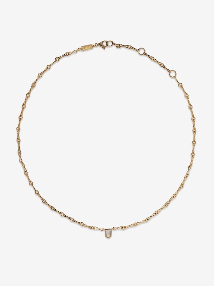 Jewelry Azlee | Bullet Diamond Handmade Chain Necklace