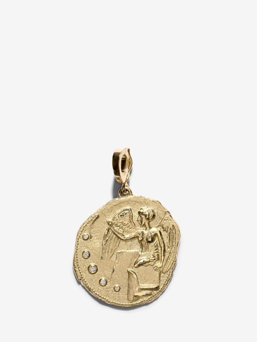 Jewelry Azlee | Goddess Of Victory Large Coin Charm