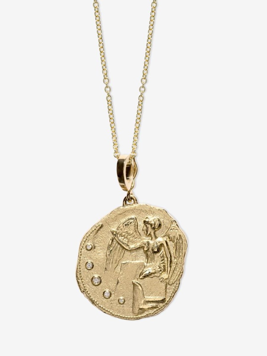 Jewelry Azlee | Goddess Of Victory Large Coin Charm