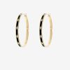 Jewelry Azlee | Night Sky Large Diamond Hoops