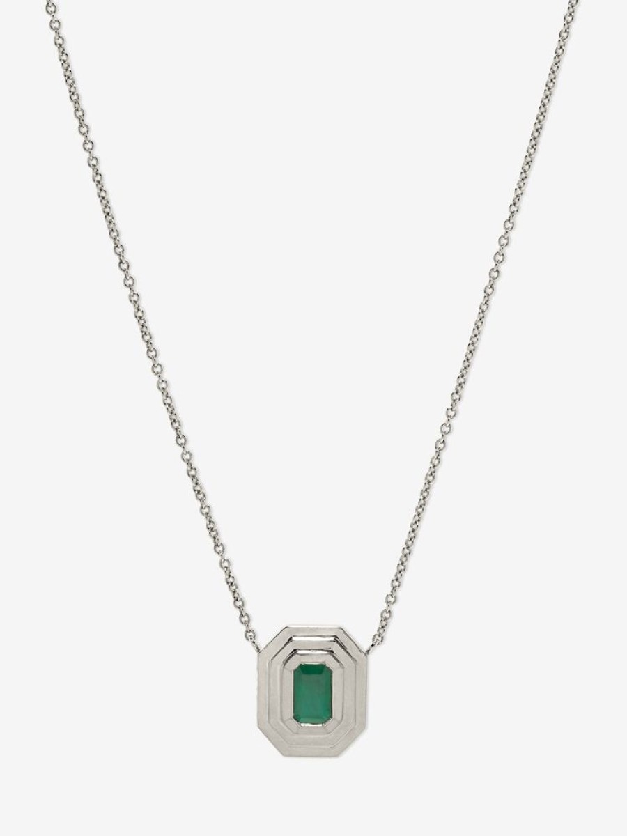 Jewelry Azlee | Emerald Staircase Necklace