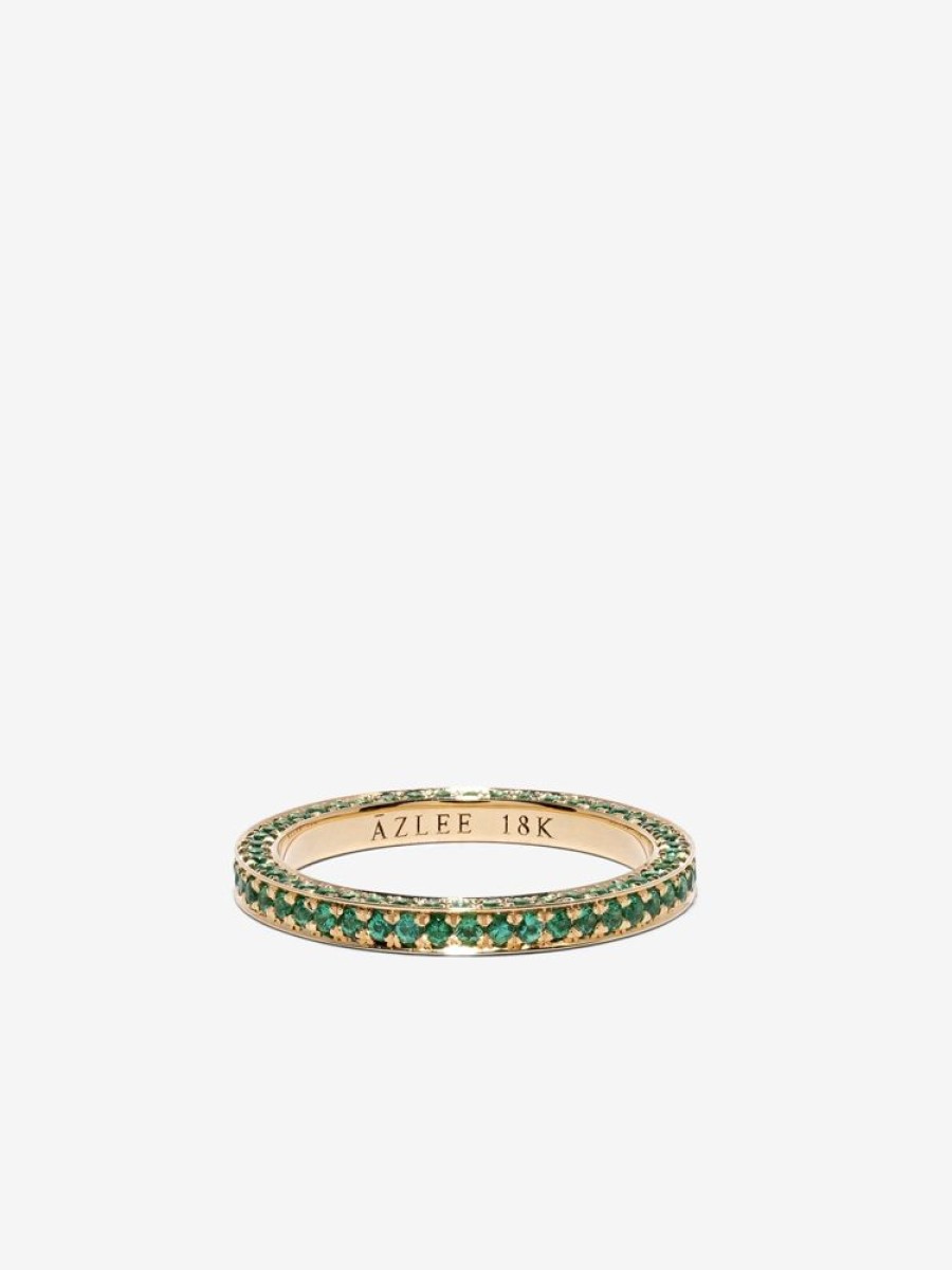 Jewelry Azlee | All Over Eternity Emerald Band