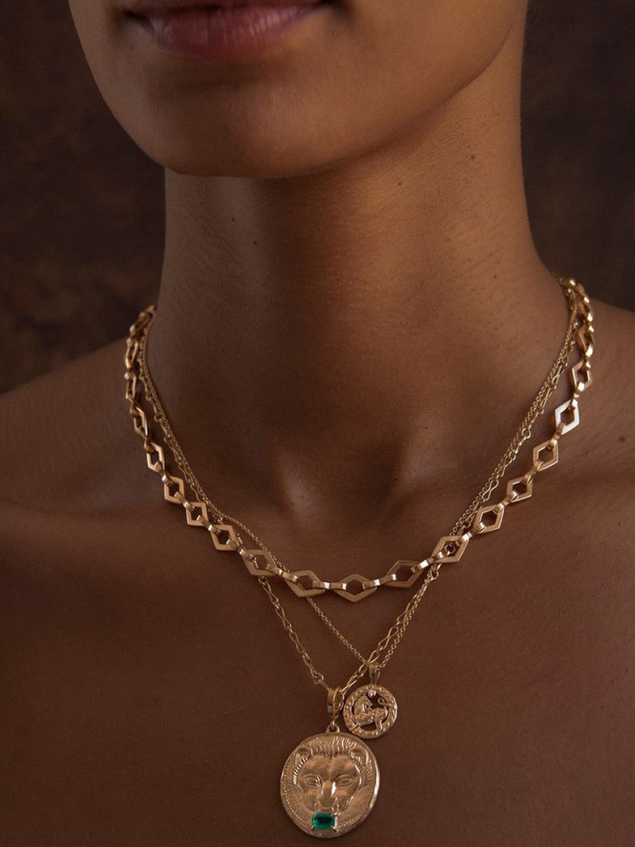 Jewelry Azlee | Heavy Lozenge Link Chain