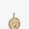 Jewelry Azlee | Goddess Large Pave Coin Charm