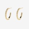 Jewelry Azlee | Front Diamond Hoops