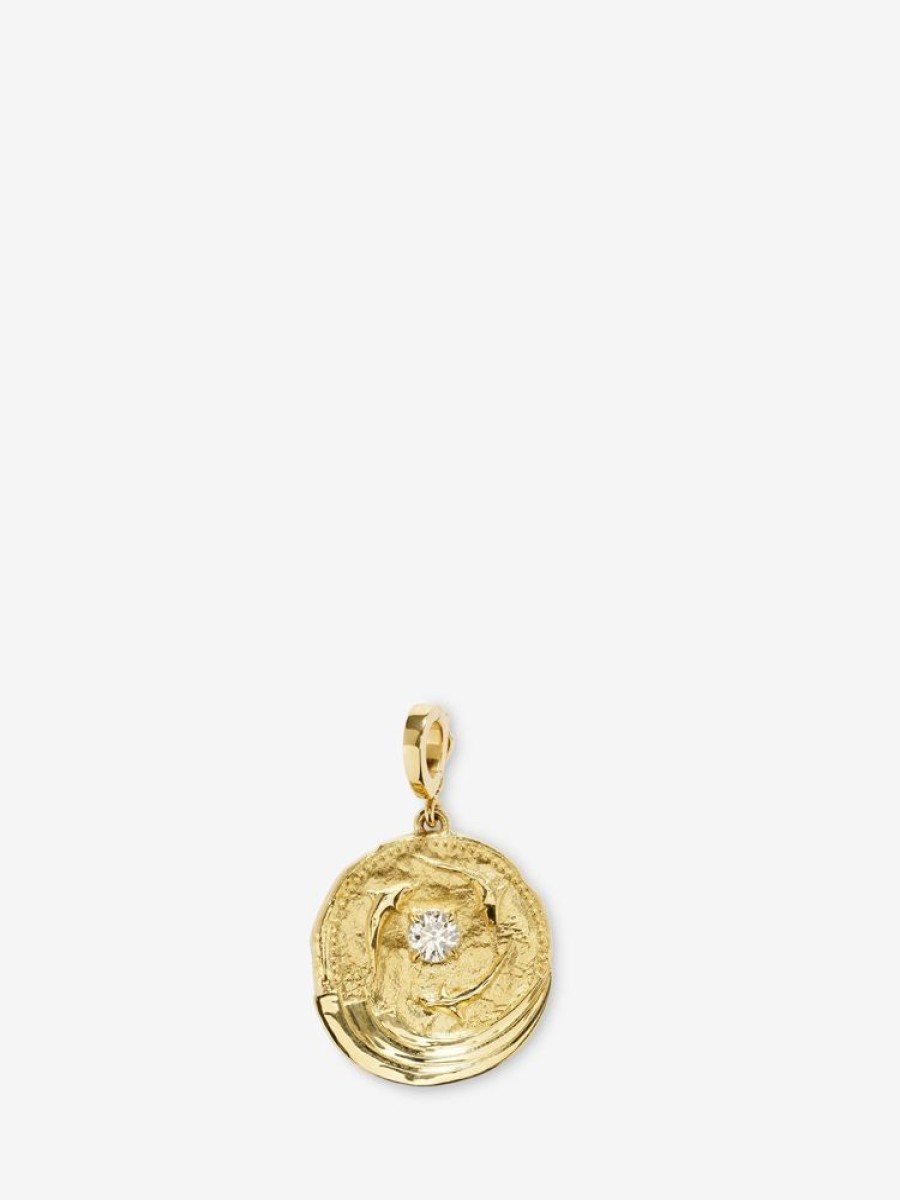 Jewelry Azlee | Ocean Diamond Medium Coin Charm