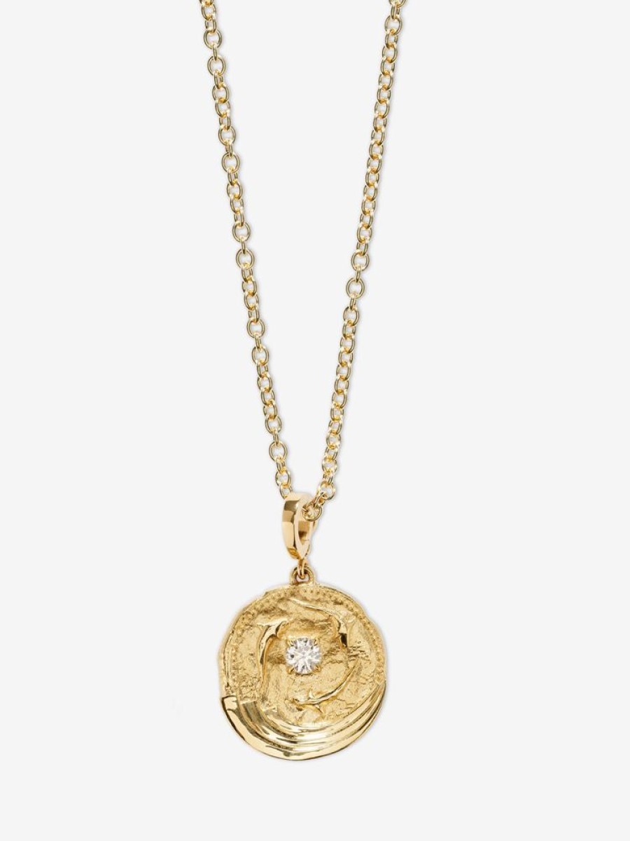 Jewelry Azlee | Ocean Diamond Medium Coin Charm