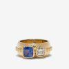 Jewelry Azlee | Sapphire & Diamond Duet Ring