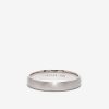 Jewelry Azlee | D-Shaped Flat Satin Finish Wedding Band