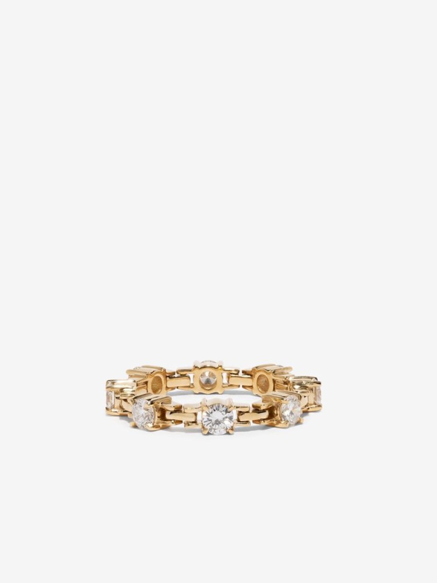 Jewelry Azlee | Pirouette Large Diamond Band