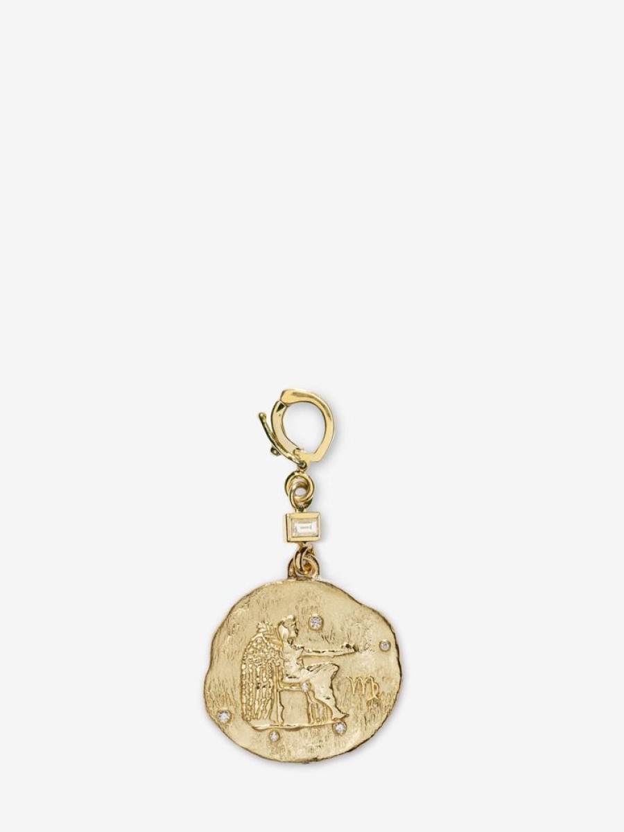 Jewelry Azlee | Of The Stars Virgo Small Coin Charm