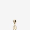 Jewelry Azlee | N/S Small Diamond White Enamel Charm