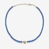 Jewelry Azlee | Rich Sapphire Bead Staircase Necklace