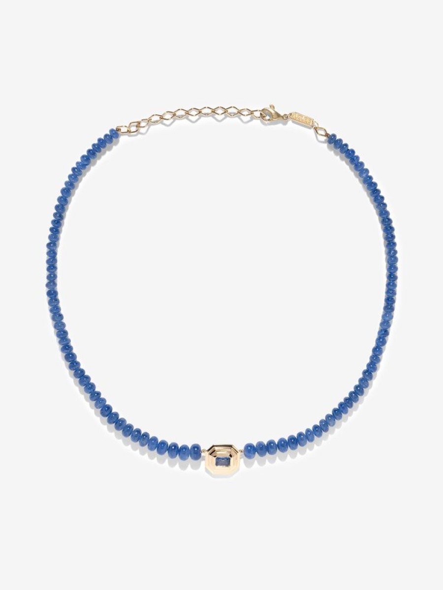 Jewelry Azlee | Rich Sapphire Bead Staircase Necklace