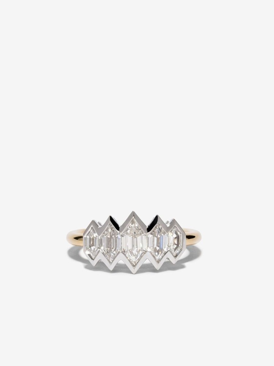 Jewelry Azlee | Hexagon Sequence Deco Ring