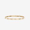 Jewelry Azlee | Gold Bar And Diamond Tennis Bracelet