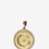 Jewelry Azlee | Cosmic Large Pave Coin Charm