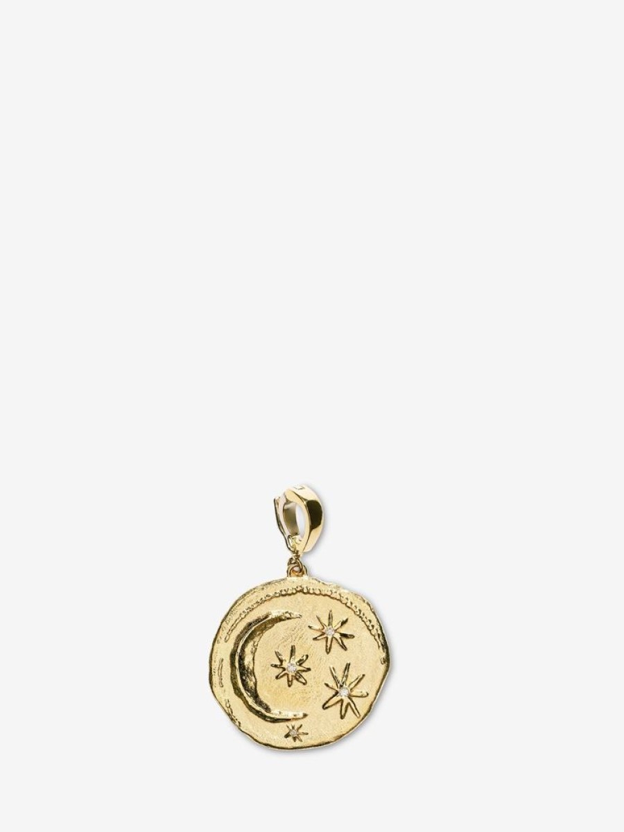 Jewelry Azlee | Cosmic Small Diamond Coin Charm