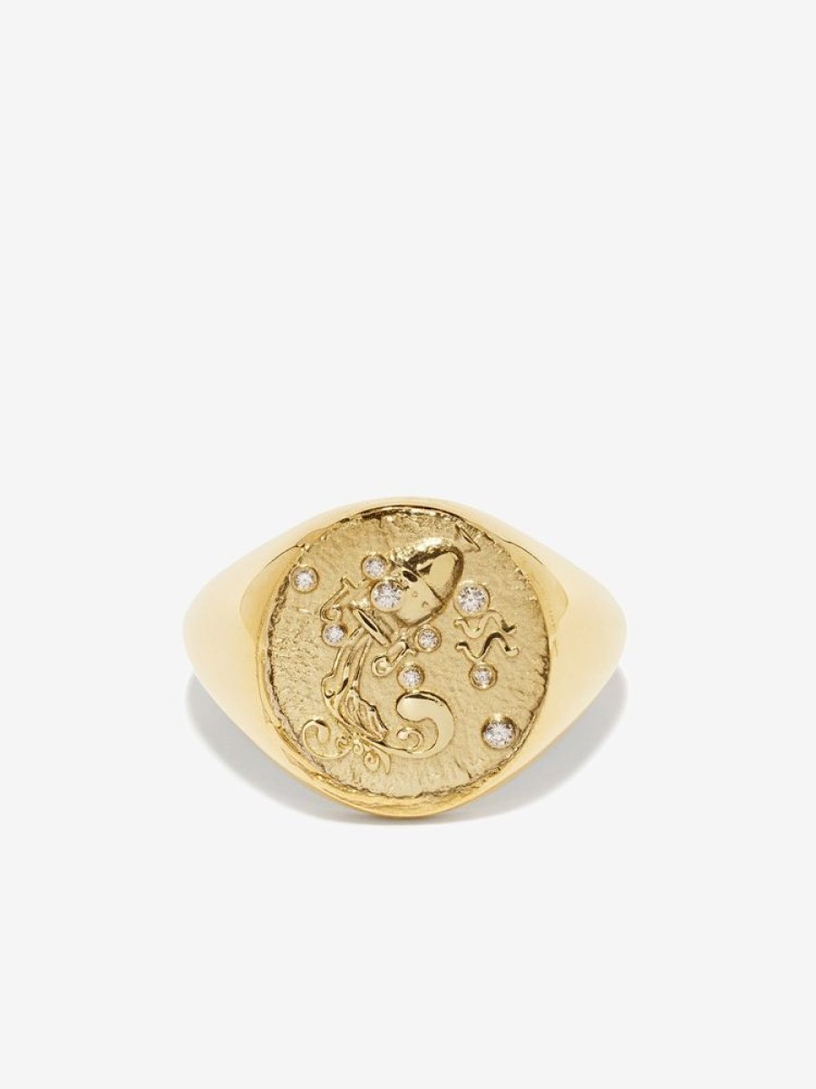 Jewelry Azlee | Aquarius Signet Ring