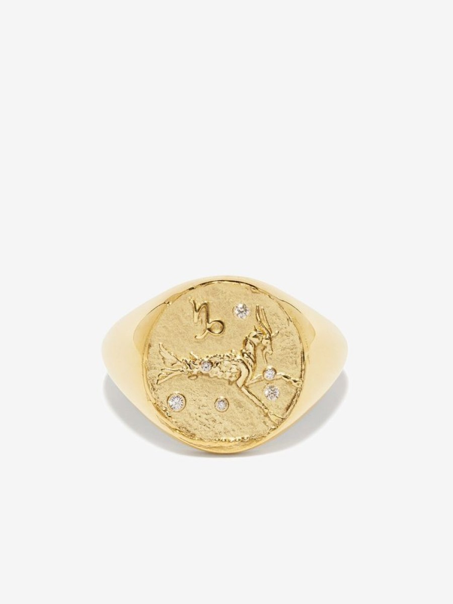 Jewelry Azlee | Capricorn Signet Ring