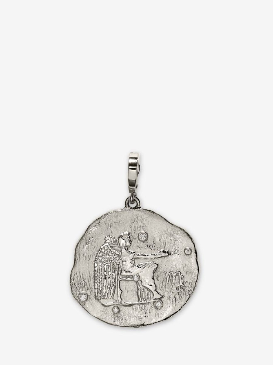 Jewelry Azlee | Of The Stars Virgo Large Coin Charm