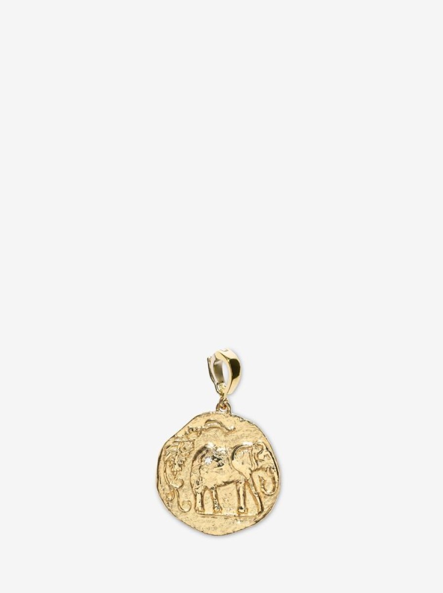 Jewelry Azlee | Elefante Loyalty Small Diamond Coin Charm