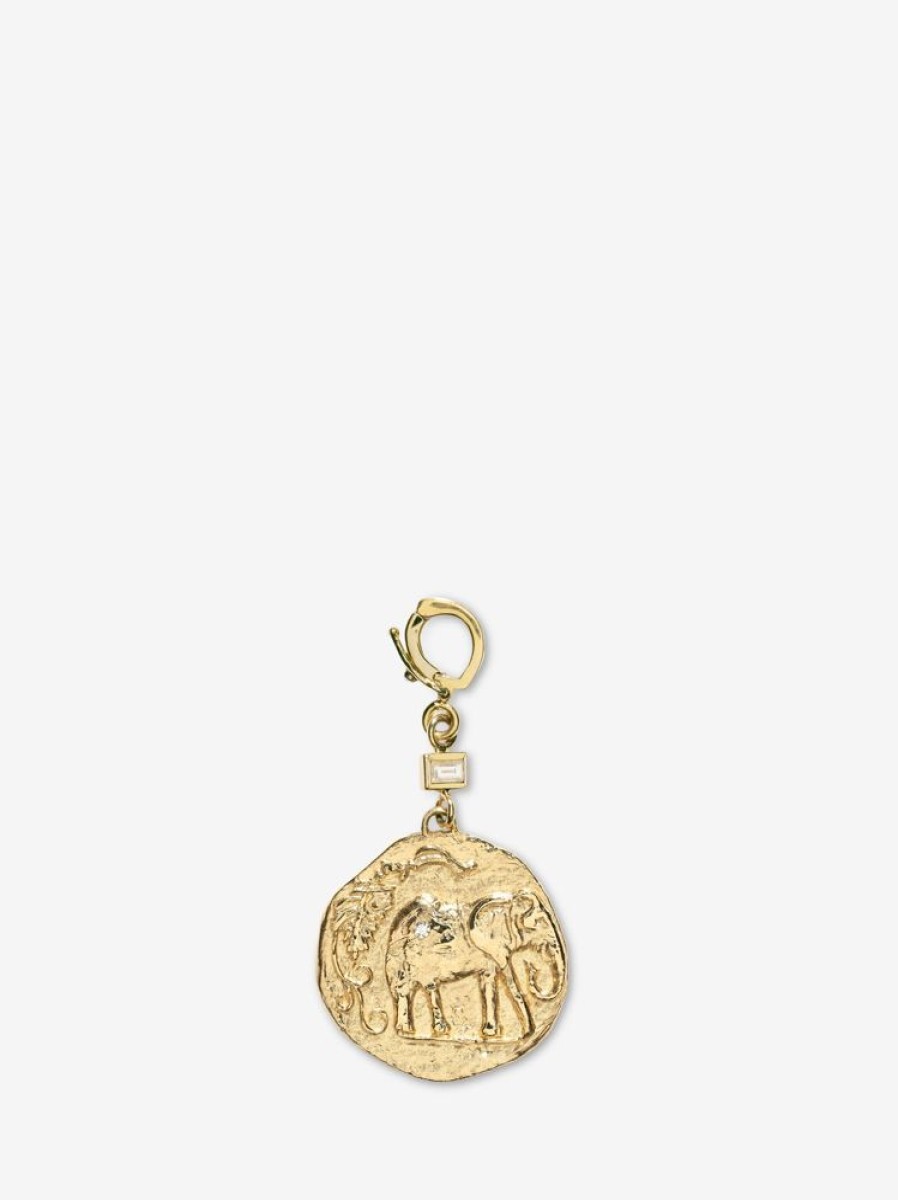 Jewelry Azlee | Elefante Loyalty Small Diamond Coin Charm